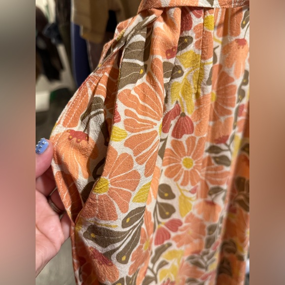 Marine Layer Emlyn Midi Floral Wrap Dress - Picture 7 of 9